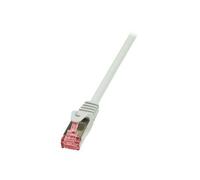 LogiLink Câble réseau CAT. 6 S/FTP CQ2032S 1 m Gris RJ45 mâle–mâle