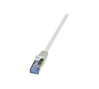 LogiLink PrimeLine - Cordon de raccordement - RJ-45 (M) pour RJ-45 (M) - 1 m - SFTP, PiMF - CAT 6a - sans halogène, moulé, sans crochet - gris