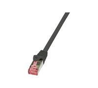 LogiLink PrimeLine - Cordon de raccordement - RJ-45 (M) pour RJ-45 (M) - 10 m - SFTP, PiMF - CAT 6 - sans halogène - noir