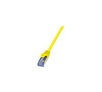 LogiLink PrimeLine - Cordon de raccordement - RJ-45 (M) pour RJ-45 (M) - 10 m - SFTP, PiMF - CAT 6a - sans halogène, moulé, sans crochet - jaune