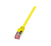 LogiLink PrimeLine - Cordon de raccordement - RJ-45 (M) pour RJ-45 (M) - 2 m - SFTP, PiMF - CAT 6 - sans halogène, moulé, sans crochet - jaune