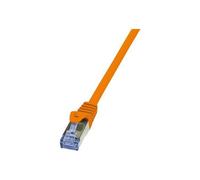LogiLink Câble réseau RJ45 CAT 6A S/FTP CQ3058S – 2 m, 2 connecteurs, Orange