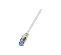 LogiLink PrimeLine - Cordon de raccordement - RJ-45 (M) pour RJ-45 (M) - 2 m - SFTP, PiMF - CAT 7 - sans halogène, moulé, sans crochet - gris