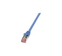 LogiLink PrimeLine - Cordon de raccordement - RJ-45 (M) pour RJ-45 (M) - 25 cm - SFTP, PiMF - CAT 6 - sans halogène - bleu