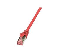 LogiLink PrimeLine - Cordon de raccordement - RJ-45 (M) pour RJ-45 (M) - 3 m - SFTP, PiMF - CAT 6 - sans halogène, moulé, sans crochet - rouge