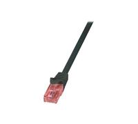 LogiLink Cordon de raccordement RJ45 PrimeLine CQ3063S CAT6a S/FTP PiMF 3 m sans halogène noir
