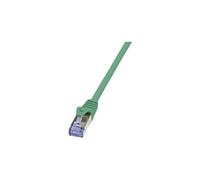 LogiLink Câble réseau RJ45 CQ3065S Cat 6A S/FTP 3 m Vert RJ45 mâle/mâle
