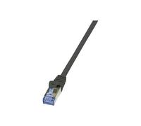 LogiLink PrimeLine - Cordon de raccordement - RJ-45 (M) pour RJ-45 (M) - 30 m - SFTP, PiMF - CAT 7 (câble)/CAT 6a (connecteurs) - sans halogène, moulé, sans crochet - noir