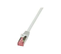 LogiLink PrimeLine - Cordon de raccordement - RJ-45 (M) pour RJ-45 (M) - 5 m - SFTP, PiMF - CAT 6 - sans halogène - gris