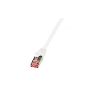 LogiLink PrimeLine - Cordon de raccordement - RJ-45 (M) pour RJ-45 (M) - 5 m - SFTP, PiMF - CAT 6 - sans halogène, moulé, sans crochet - blanc