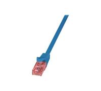 LogiLink PrimeLine - Cordon de raccordement - RJ-45 (M) pour RJ-45 (M) - 5 m - SFTP, PiMF - CAT 6a - sans halogène - bleu