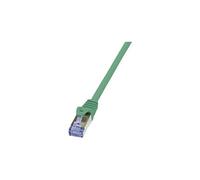 Câble réseau RJ45 CAT 6A S / FTP LogiLink - 2 connecteurs RJ45 - 5 m - Vert - CQ3075S