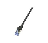 LogiLink PrimeLine - Cordon de raccordement - RJ-45 (M) pour RJ-45 (M) - 5 m - SFTP, PiMF - CAT 7 - sans halogène, moulé, sans crochet - noir