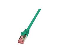 Câble réseau RJ45 CAT 6 S / FTP LogiLink - 2 connecteurs RJ45 - 0,50 m - Vert - CQ2025S