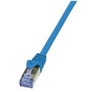 LogiLink PrimeLine - Cordon de raccordement - RJ-45 (M) pour RJ-45 (M) - 7.5 m - SFTP, PiMF - CAT 6a - sans halogène - bleu