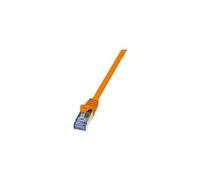 LogiLink PrimeLine - Cordon de raccordement - RJ-45 (M) pour RJ-45 (M) - 7.5 m - SFTP, PiMF - CAT 6a - sans halogène - orange