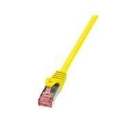 LogiLink PrimeLine - Cordon de raccordement - RJ-45 (M) pour RJ-45 (M) - SFTP, PiMF - CAT 6 - sans halogène, moulé, sans crochet - jaune