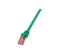 LogiLink Câble réseau RJ45 Cat 6 S/FTP CQ2085S, 7,50 m Vert, 2 connecteurs RJ45