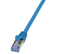 LogiLink PrimeLine - Cordon de raccordement - RJ-45 (M) pour RJ-45 (M) - SFTP, PiMF - CAT 6a - sans halogène - bleu