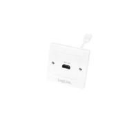 LogiLink - Prise à montage encastré - HDMI - blanc