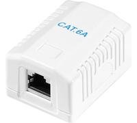LogiLink Prise cat.6A avec boîtier apparent 1x RJ45 blanc