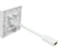 LogiLink Prise de raccordement 2 x HDMI blindé blanc