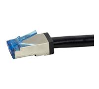 LogiLink CQ7073S RJ45 Câble réseau, câble patch CAT 6a S/FTP 5.00 m noir blindé, résistant aux UV, résistant aux huiles 1 pc(s)