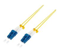 LogiLink Professional Câble patch fibre optique, 2x LC-Duplex, OS2, 0,5 m