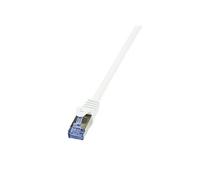LogiLink Professional Câble patch PrimeLine, Cat.6A, S/FTP, 0,25 m, blanc