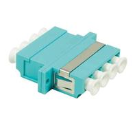 LogiLink Professional Coupleur fibre, 2x LC-Duplex Quad, Multimode, vert