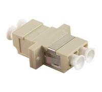 LogiLink Professional Coupleur fibre optique, 2x LC-Duplex, beige