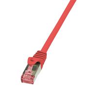 LogiLink Professional CQ2024S Câble patch LogiLink, cat. 6, S/FTP, 0,5 m, rouge
