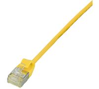LogiLink Professional CQ9017S LogiLink Patch Cord Ultraflex, Cat. 6A, U/FTP, 0.3 m, gelb