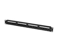 LogiLink Professional EconLine Cat.6 (250 MHz) Panneau de Brassage - Panneau de répartition, 19", UTP (Non blindé) 24-Port (RJ45)