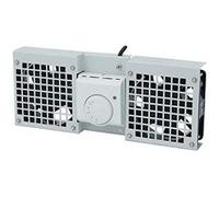 Canovate Plateau de ventilateur de toit en rack avec 2 ventilateurs de refroidissement, thermostat CA 220-240 V gris clair, RAL…