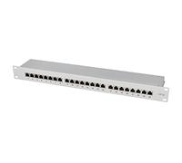 LogiLink Professional PrimeLine Panneau de brassage Cat.6A (500 MHz) Gris 19" STP (blindé) 24 ports (RJ45)