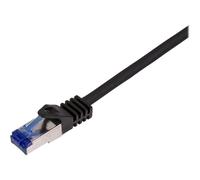 LogiLink Professional Ultraflex - Cordon de raccordement - RJ-45 (M) pour RJ-45 (M) - 3 m - 6 mm - S/FTP - CAT 7 (câble)/CAT 6a (connecteurs) - sans halogène, moulé, sans crochet - noir, RAL 9011