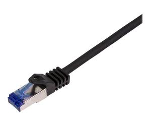 LogiLink Professional Ultraflex - Cordon de raccordement - RJ-45 (M) pour RJ-45 (M) - 3 m - 6 mm - S/FTP - CAT 7 (câble)/CAT 6a (connecteurs) - sans halogène, moulé, sans crochet - noir, RAL 9011