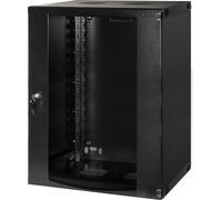 LogiLink Professional W15F64B Répartiteur mural 19" LogiLink, monobloc, 15 UH, gris noir