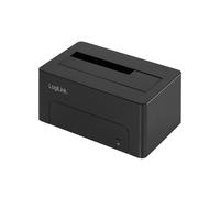 LogiLink QP0027 Station d'accueil HDD/SSD 2.5/3.5" SATA/SATA II/SATA III vers USB 3.2 Gen 2 Type-C (10Gbit/s), Noir, Hot-Plug, LED, Alimentation 12V/2A