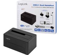 LogiLink QP0027 Quickport USB 3.1 GEN2 pour Disque Dur et SSD Noir 2,5/3,5"