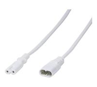 LogiLink Rallonge de câble d'alimentation 2 m - C8 mâle/C7 femelle - Blanc