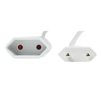 LogiLink - Rallonge de câble d'alimentation - Europlug (F) pour Europlug (M) - 2 m - blanc