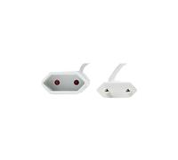 LogiLink - Rallonge de câble d'alimentation - Europlug (F) pour Europlug (M) - 3 m - blanc