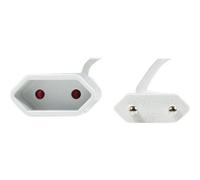 LogiLink - Rallonge de câble d'alimentation - Europlug (F) pour Europlug (M) - 3 m - blanc