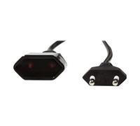 LogiLink - Rallonge de câble d'alimentation - Europlug (M) pour Europlug (F) - 2 m - noir