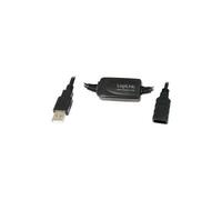LogiLink - Rallonge de câble USB - USB (M) pour USB (F) - USB 2.0 - 10 m - actif - noir