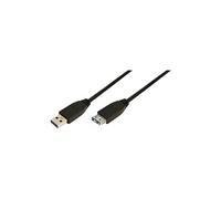 LogiLink - Rallonge de câble USB - USB type A (M) pour USB type A (F) - USB 3.0 - 1 m - moulé - noir
