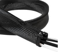 LogiLink range-câbles 1,0 m capacité : 30 mm noir avec fermeture éclair
