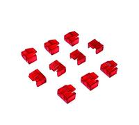 Logilink RJ45 1 Port x et 10 x Serrures 10x Schlösser Rot